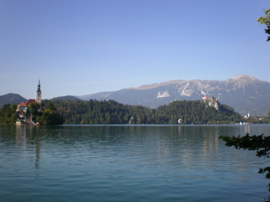 Bled Lake with the island and the Bled castle