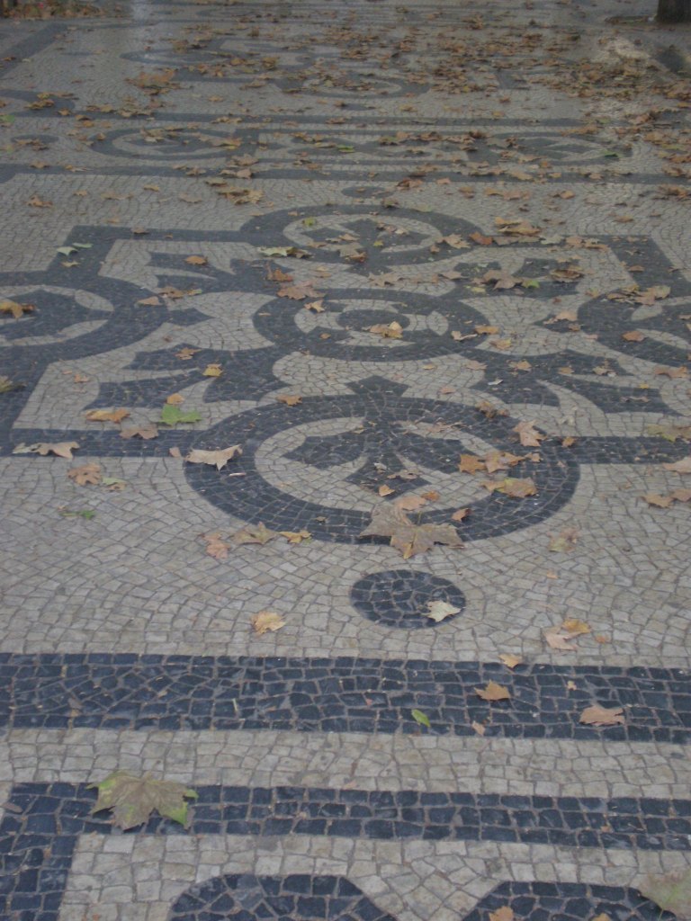 beautiful pavement of Avenida da Liberdade