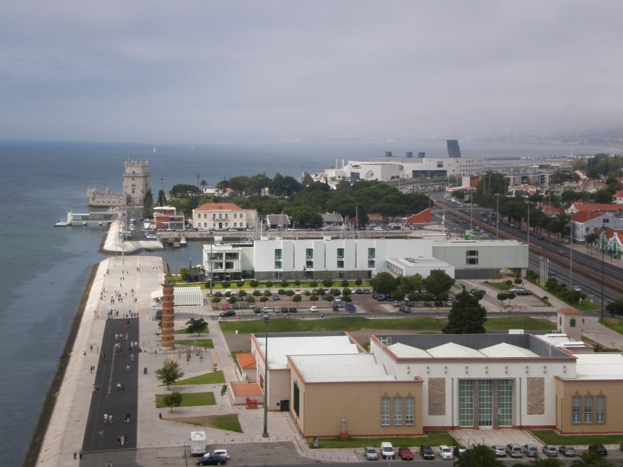 you can see Tower of Belem from the top of the monument