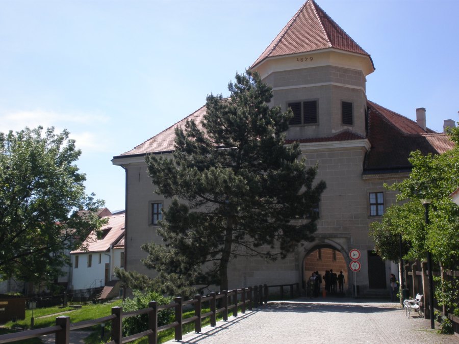 the entrance to historic Telč