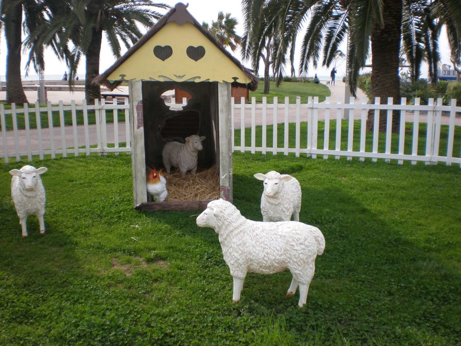 Easter decorations in Menton, France