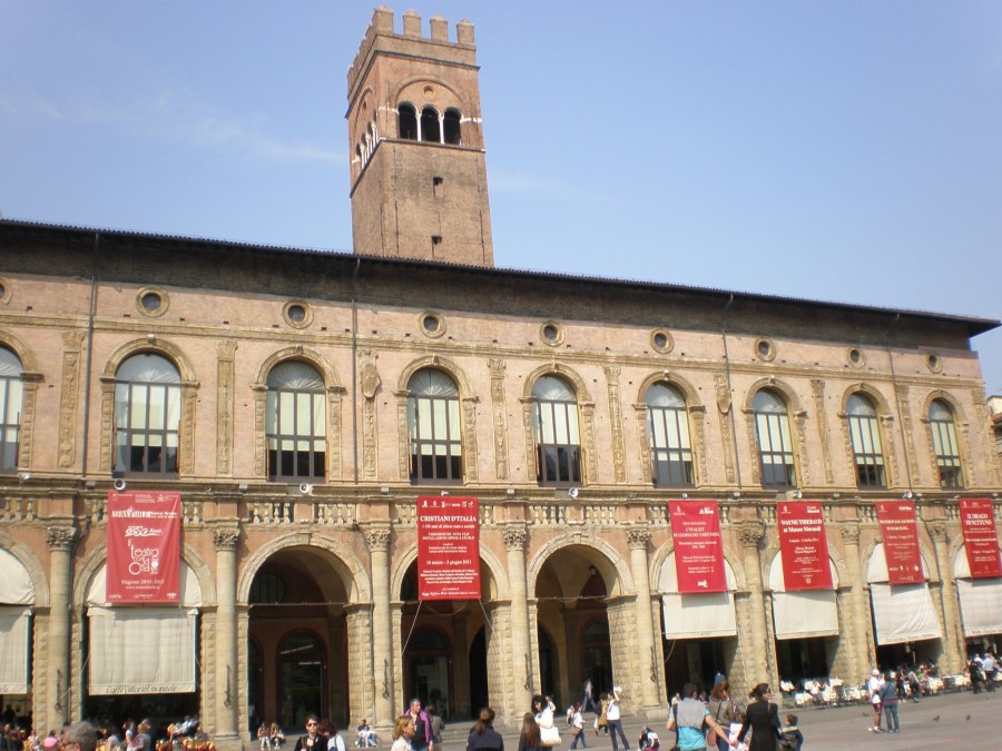 at Piazza Maggiore