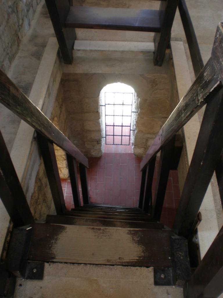 climbing the cathedral's tower