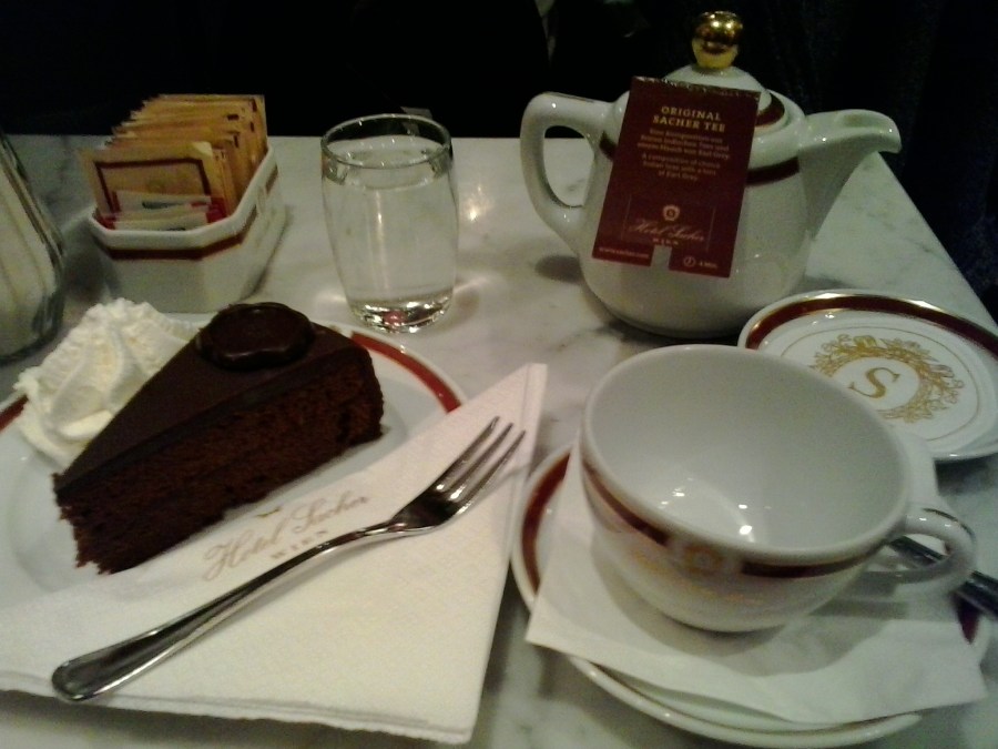 Sacher Cake at Cafe Sacher, Vienna