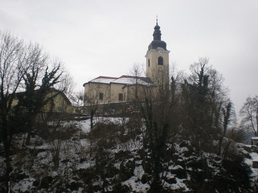 the church on the hill across the castle