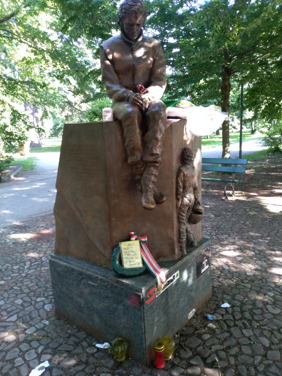 Ayrton Senna monument in Imola