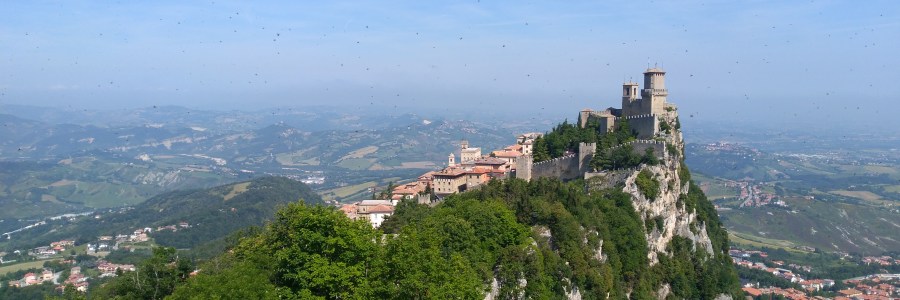 the view of the First tower from the Second Tower, San Marino
