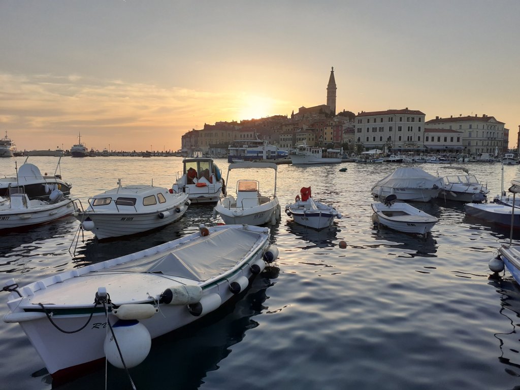 sunset in Rovinj