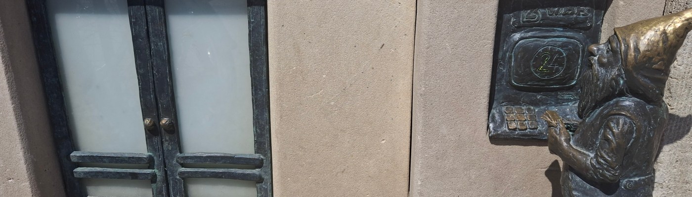 tiny doors and dwarf, Wroclaw