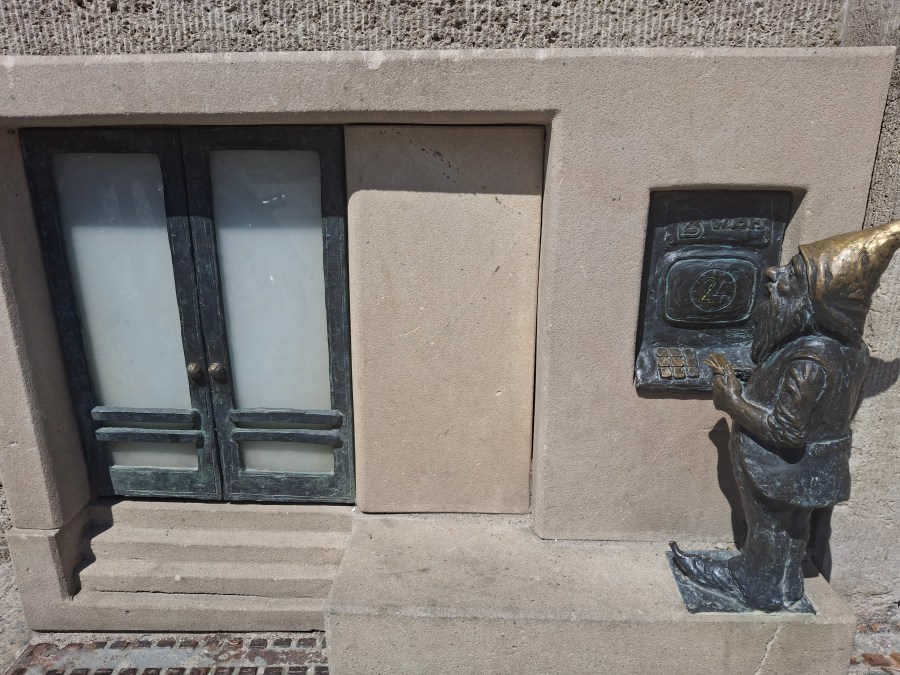tiny doors and dwarf, Wroclaw